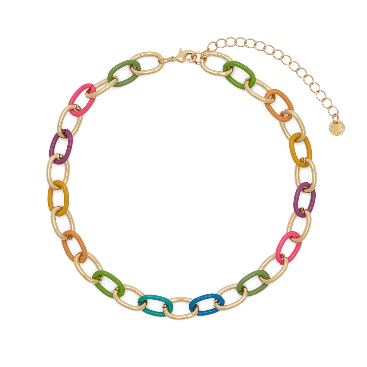 Rainbow chain necklace