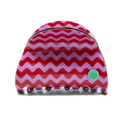 Purple retro zigzag hair claw