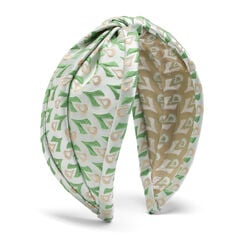 Floral jacquard fabric headband