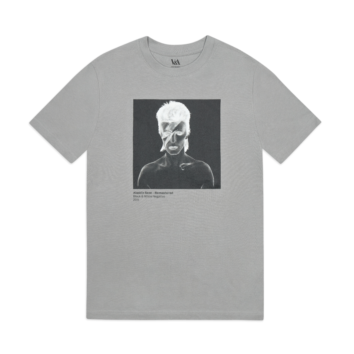 David Bowie Aladdin Sane negative t-shirt